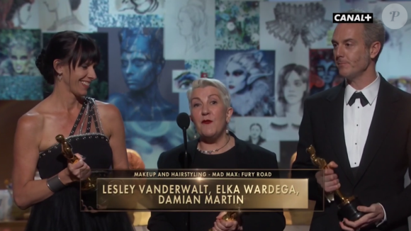 Lesley Vanderwalt, Elka Waderga, et Damian Martin, Oscar des meilleurs coiffures et maquillages pour Mad Max : Fury Road