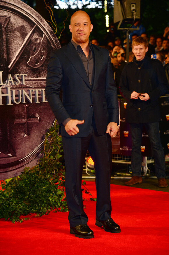 Vin Diesel à l'Avant-première du film "Le Dernier Chasseur de sorcières (The Last Witch Hunter)" à l'Empire Cinema à Londres, le 19 octobre 2015.