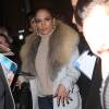 Jennifer Lopez, attendue par ses fans, arrive dans les studios de l'émission "Watch What Happens Live" à New York. Le 29 février 2016