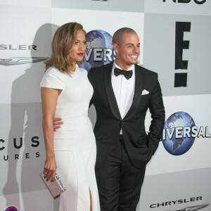 Jennifer Lopez et son compagnon Casper Smart à la soirée E! Entertainment Golden Globe à Beverly Hills, le 10 janvier 2016