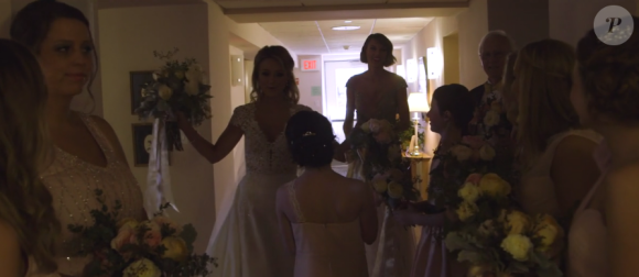 Taylor Swift lors du mariage de sa meilleure amie d'enfance Britany LaManna. Image extraite d'une vidéo publiée sur Vimeo, le 20 février 2016.