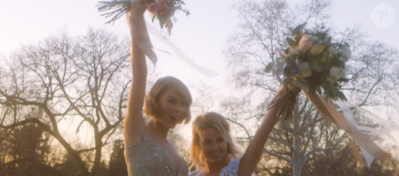 Taylor Swift lors du mariage de sa meilleure amie d'enfance Britany LaManna. Image extraite d'une vidéo publiée sur Vimeo, le 20 février 2016.