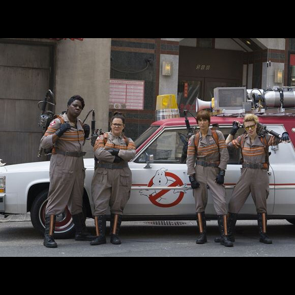 Erin (Kristen Wiig), Abby (Melissa McCarthy), Pattie (Leslie Jones) et Jillian (Kate McKinnon) dans S.O.S. Fantômes (Ghostbusters)