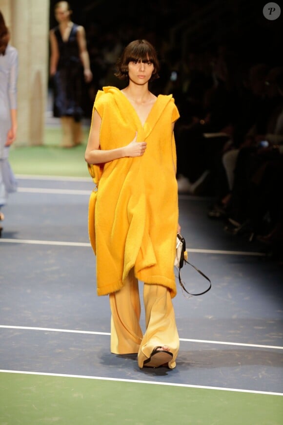 Défilé Céline (collection automne-hiver 2016-2017) au Tennis Club de Paris. Paris, le 6 mars 2016.