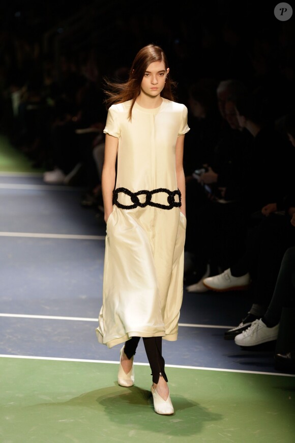 Défilé Céline (collection automne-hiver 2016-2017) au Tennis Club de Paris. Paris, le 6 mars 2016.
