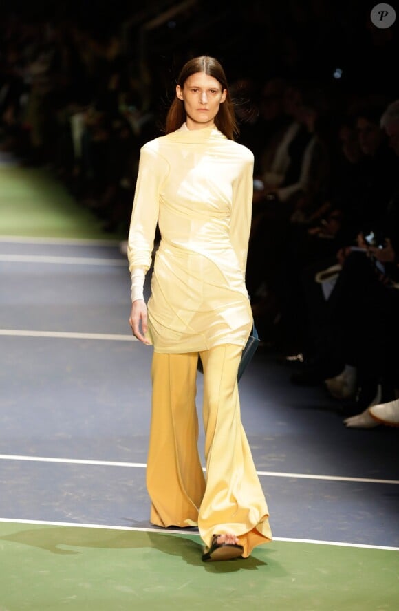 Défilé Céline (collection automne-hiver 2016-2017) au Tennis Club de Paris. Paris, le 6 mars 2016.