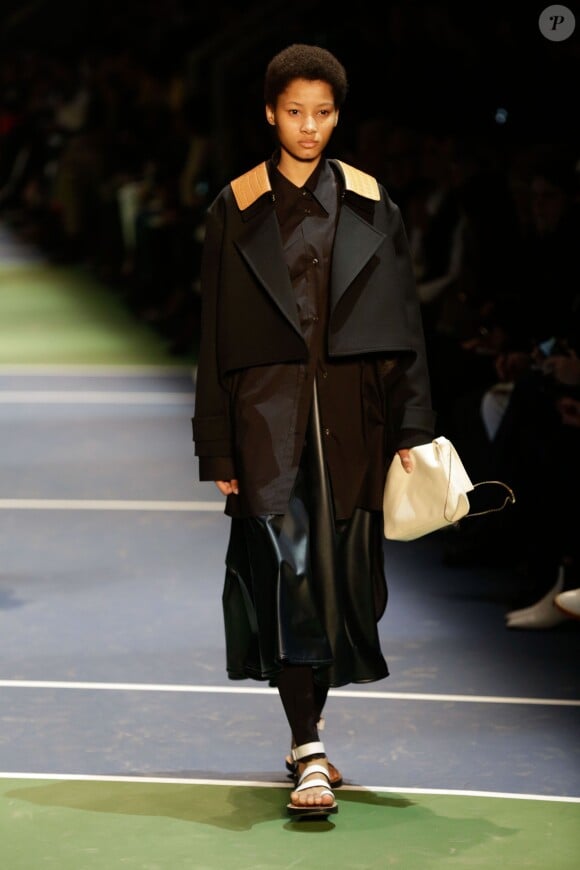 Défilé Céline (collection automne-hiver 2016-2017) au Tennis Club de Paris. Paris, le 6 mars 2016.
