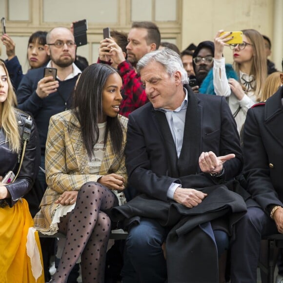 Kelly Rowland et Sidney Toledano - Défilé John Galliano (collection automne -hiver 2016/2017) au lycée Carnot. Paris, le 6 mars 2016.