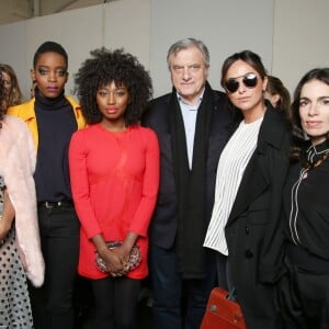 Vashtie Kola, Irma, Inna Modja, Sidney Toledano, sa fille Julia et Yael Naim dans les coulisses du défilé John Galliano au Lycée Carnot. Paris le 6 mars 2016.© Olivier Borde / Bestimage