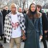 Pharrell Williams et sa femme Helen Lasichanh - Arrivées au défilé de mode prêt-à-porter "Chanel", collection automne-hiver 2016/2017, à Paris. Le 8 mars 2016 © CVS / Veeren / Bestimage