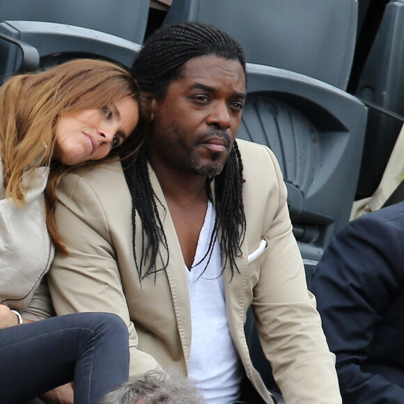 Anthony Kavanagh et Alexandra dans les tribunes des Internationaux de France de tennis de Roland Garros à Paris. Le 31 mai 2015