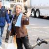 Helen Mirren en marge du tournage de "Collateral Beauty" à New York le 1er mars 2016.