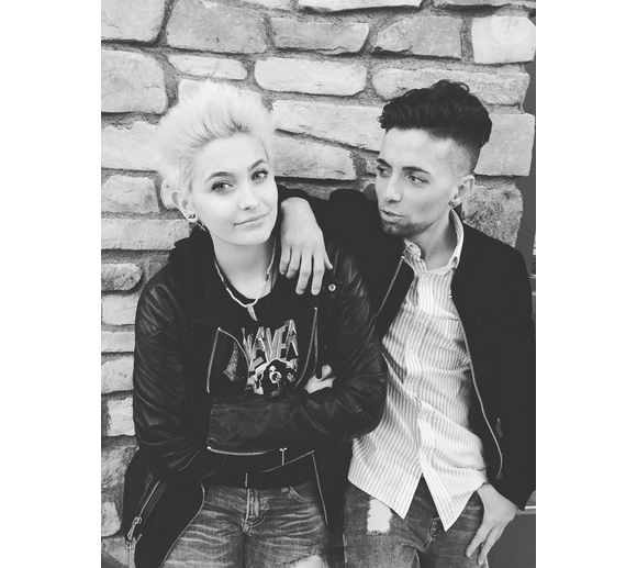 Paris Jackson a publié une photo d'elle avec son ami Bart sur sa page Instagram, au mois de mars 2016.
