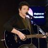 Patrick Bruel - Concert privé MFM Radio de Patrick Bruel présenté par Bernard Montiel sur un bateau-mouche à Paris le 10 mars 2016. © Coadic Guirec/Bestimage