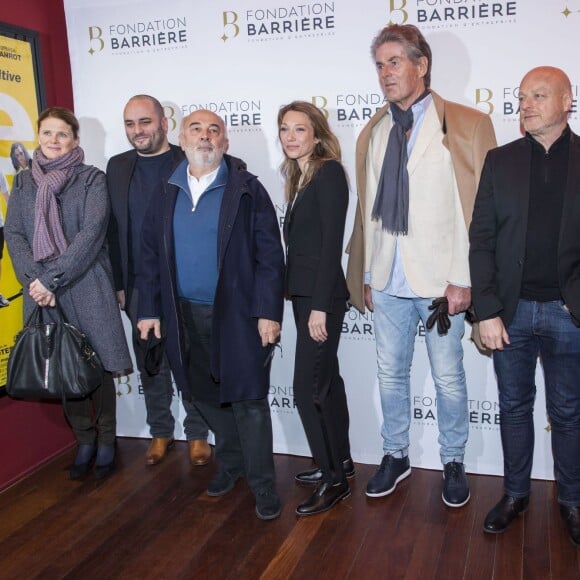 Léa Fazer, Jérôme Commandeur, Gérard Jugnot, Laura Smet, Dominique Desseigne, Gérard Krawczyk et Stéphane Boudsocq - Avant Première du film "Five" prix cinéma 2016 de la Fondation Barrière à Paris le 14 mars 2016. © Olivier Borde/Bestimage