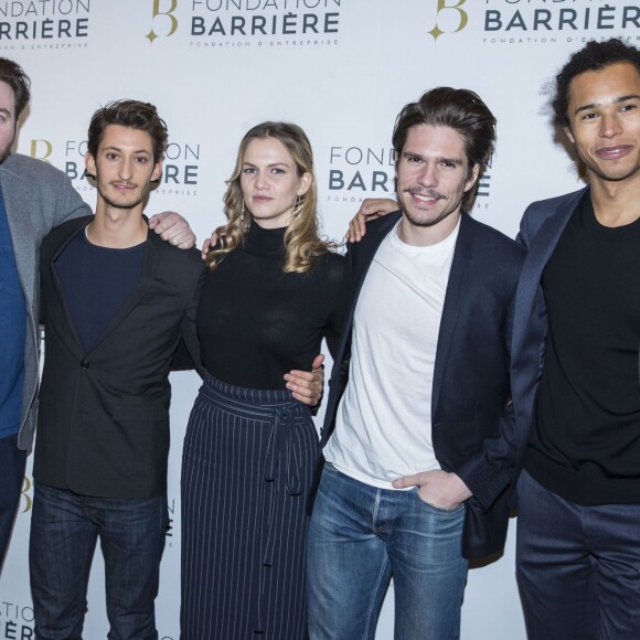 Igor Gotesman, Pierre Niney, Margot Bancilhon, François Civil et Idrissa Hanrot - Avant Première du film "Five" prix cinéma 2016 de la Fondation Barrière à Paris le 14 mars 2016. © Olivier Borde/Bestimage
