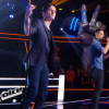 Battle entre Louis et Sacha lors des battles de The Voice 5, samedi 19 mars 2016, sur TF1