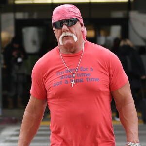 Hulk Hogan arrive à l'aéroport de LAX à Los Angeles, le 5 décembre 2014
