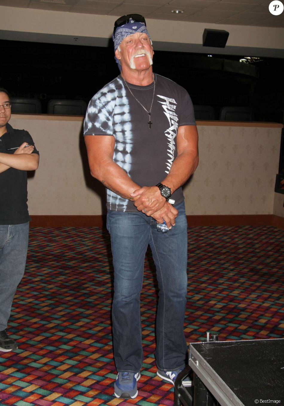 Hulk Hogan assiste a la conference de presse de &quot;TNA Impact Wrestling&quot; a l&#039;hotel Orleans de Las Vegas, le 15 mai 2013