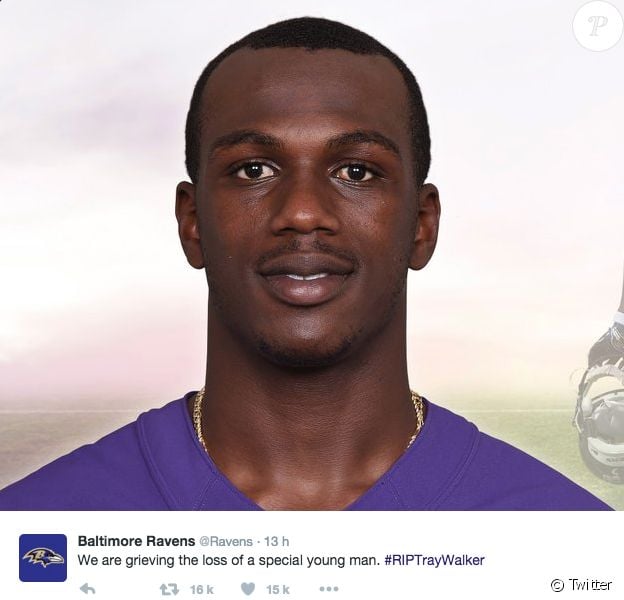 Tray Walker, mort à 23 ans Les Ravens de Baltimore en état de choc