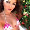 Kristhielee Caride en mode selfie, en bikini sur Instagram. Février 2016