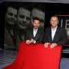Exclusif - Roland Giraud et Marc-Olivier Fogiel, lors du tournage de l'émission Le Divan (enregistrée le 18 mars 2016), diffusée le mardi 22 mars 2016 à 23h10 sur France 3. © Dominique Jacovides