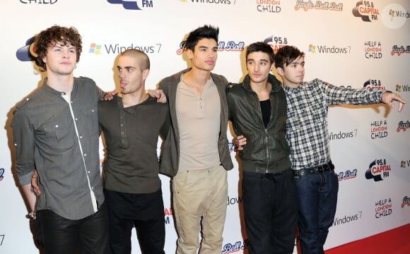 The Wanted - Jay McGuiness, Max George, Siva Kaneswaran, Nathan Sykes et Tom Parker, le 04/12/2010 - Londres