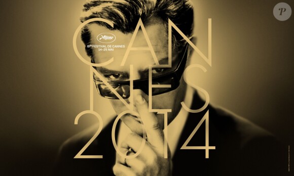 Affiche du Festival de Cannes 2014 avec Marcello Mastroianni.