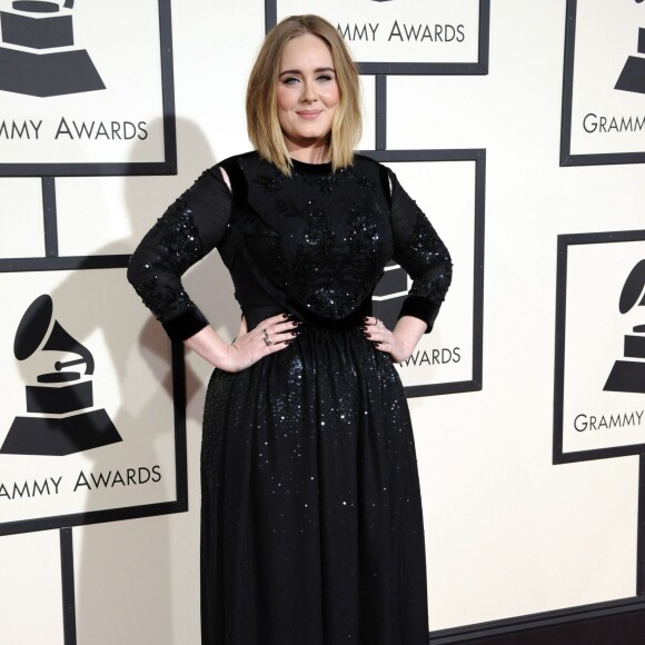 Adele - La 58ème soirée annuelle des Grammy Awards au Staples Center à Los Angeles, le 15 février 2016.