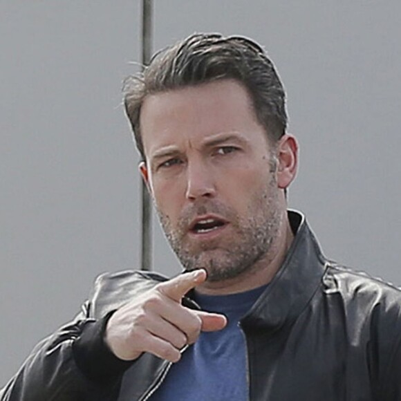 Exclusif - Ben Affleck arrive aux studios de tournage de Santa Monica le 4 Mars 2016.