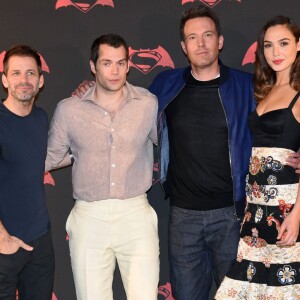 Zack Snyder, Henry Cavill, Ben Affleck, Gal Gadot à la première de 'Batman V Superman: Dawn Of Justice' à l'hôtel St. Regis à Mexico, le 20 mars 2016
