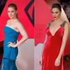 Gal Gadot (robe Prada) vs Amy Adams (robe Antonio Berardi) à Londres, le 22 mars 2016.