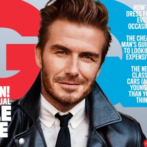 David Beckham en couverture du numéro d'avril 2016 de GQ. Photo par Alasdhair McLellan.