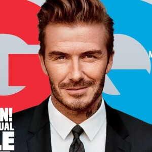 David Beckham en couverture du numéro d'avril 2016 de GQ. Photo par Alasdhair McLellan.