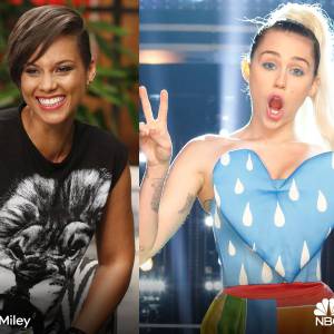 Alicia Keys et Miley Cyrus sont les nouveaux coaches de l'émission The Voice ! Photo publiée le 25 mars 2016.