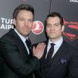 Ben Affleck et Henry Cavill à la première de Batman vs. Superman: Dawn of Justice à New York le 20 mars 2016.