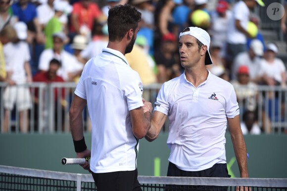Benoît Paire s'est écroulé (6-3, 6-0) au troisième tour du tournoi de Miami contre son compatriote Richard Gasquet, le 27 mars 2016.