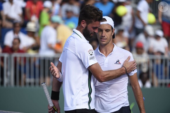 Benoît Paire s'est écroulé (6-3, 6-0) au troisième tour du tournoi de Miami contre son compatriote Richard Gasquet, le 27 mars 2016.