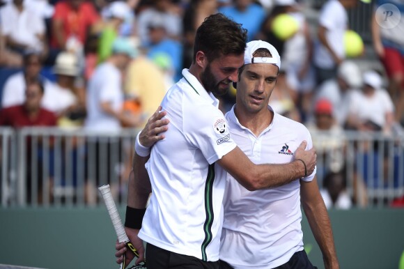 Benoît Paire s'est écroulé (6-3, 6-0) au troisième tour du tournoi de Miami contre son compatriote Richard Gasquet, le 27 mars 2016.