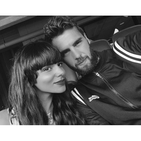 Shy'm et Benoît Paire ensemble lors du tournoi de Miami, le 26 mars 2016. Photo Instagram Benoît Paire.