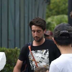 Shy'm et Benoît Paire à Miami le 25 mars 2016 après la victoire du Français contre Mikhail Youzhny.