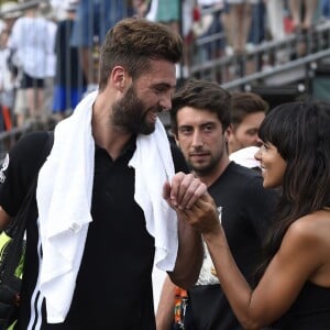 Shy'm et Benoît Paire à Miami le 25 mars 2016 après la victoire du Français contre Mikhail Youzhny.