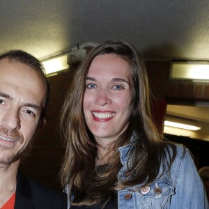 Calogero et sa compagne Marie Bastide au concert de Johnny Hallyday, le 15 juin 2013 - Paris
