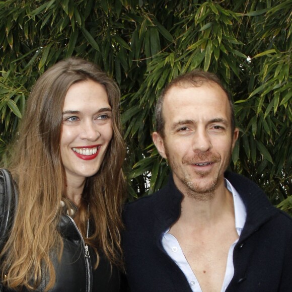 Calogero et sa compagne Marie Bastide lors des internationaux de France de Roland Garros, le 10/06/2012