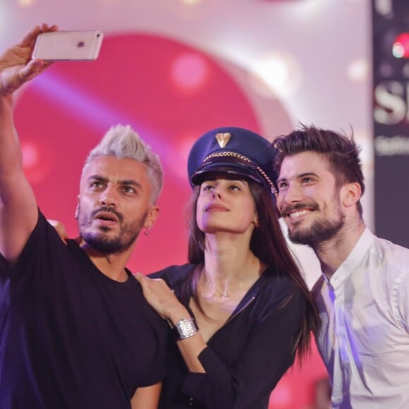 Exclusif - Le chorégraphe Hakim Ghorab, Kenza Cheddadi (organisatrice du Casa Fashion Show), Ali (Secret Story 9) - 8ème édition du défilé "Casa Fashion show" à Casablanca au Maroc le 2 avril 2016. © Philippe Doignon/Bestimage