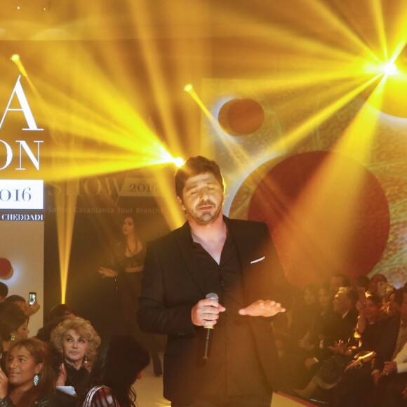 Exclusif - Jenifer Bartoli et Patrick Fiori - 8ème édition du défilé "Casa Fashion show" à Casablanca au Maroc le 2 avril 2016. © Philippe Doignon/Bestimage