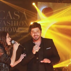 Exclusif - Jenifer Bartoli et Patrick Fiori - 8ème édition du défilé "Casa Fashion show" à Casablanca au Maroc le 2 avril 2016. © Philippe Doignon/Bestimage