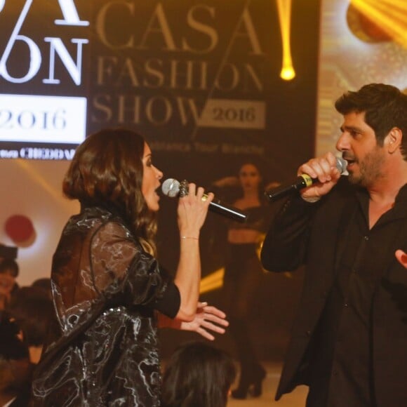 Exclusif - Jenifer Bartoli et Patrick Fiori - 8ème édition du défilé "Casa Fashion show" à Casablanca au Maroc le 2 avril 2016. © Philippe Doignon/Bestimage