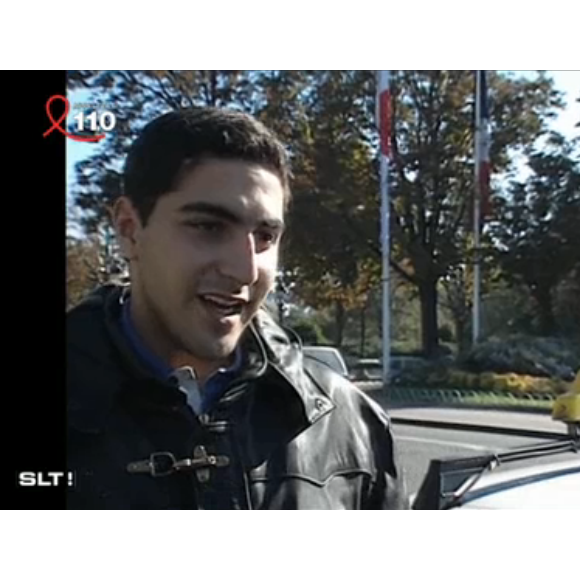 Ary Abittan, chauffeur de taxi, lors de sa première télé au JT de TF1, en 1994.