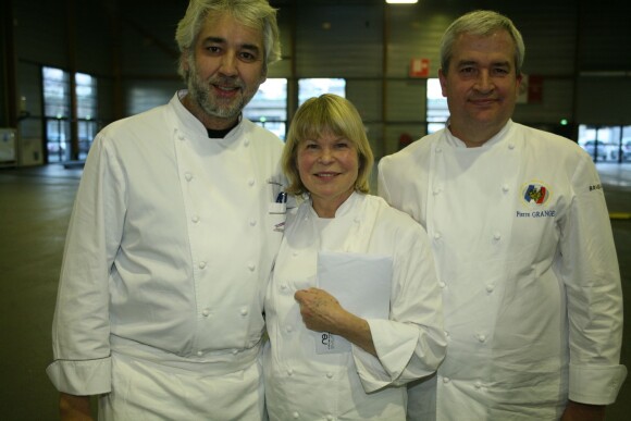 Pierre Négrevergne, Ghislaine Arabian et Pierre Grange - 2e salon de la gastronomie de l'Outre-Mer à Paris. Le 15 février 2016